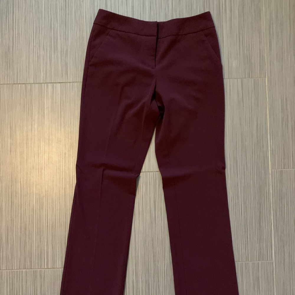 Burgundy Dress Pants - NY & Company- Size 4 Tall